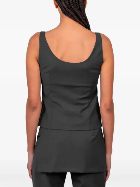 Top Paloma Wool de lână gri