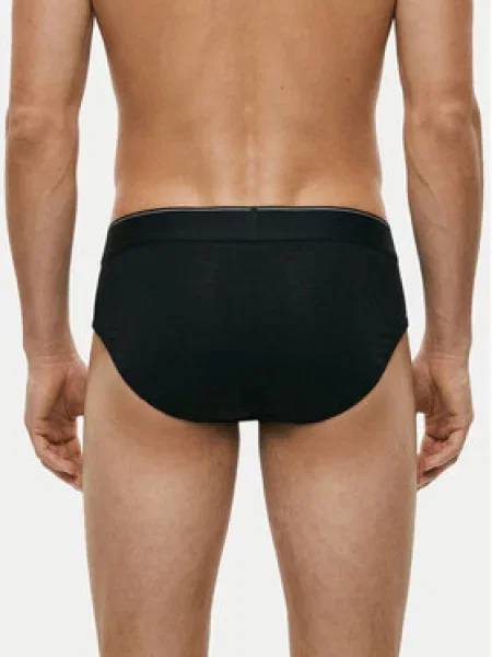 Pánske slipy Calvin Klein Hip Brief 3 pairs black čierna