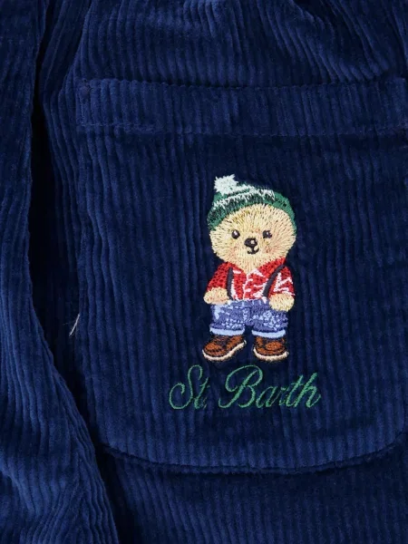Spodnie dziecięce Mc2 Saint Barth niebieskie