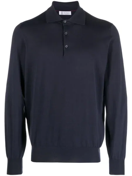 Pulover Brunello Cucinelli albastru