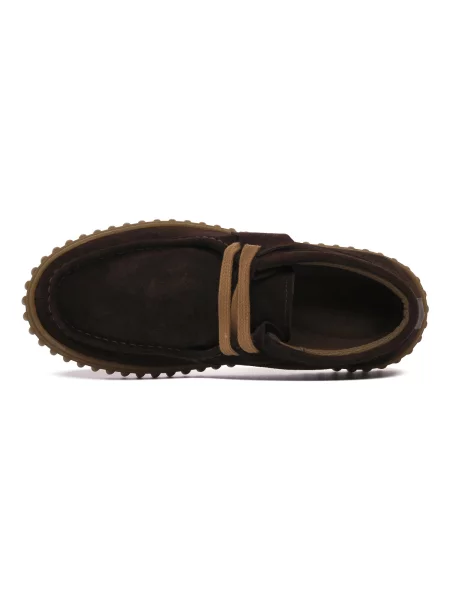 Pantofi Step din piele de căprioară maro