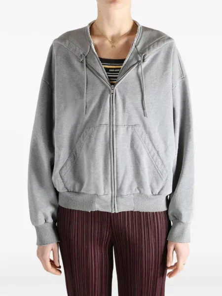 Суичър с качулка Mm6 Maison Margiela сиво