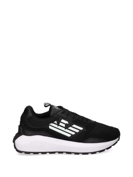 Sneakerși Ea7 Emporio Armani cu autograf negru