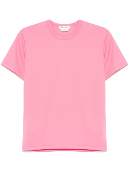 Tricou Comme Des Garçons cu decolteu rotund roz