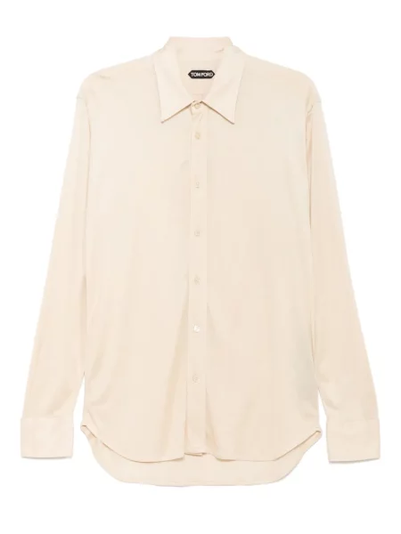 Cămașă Tom Ford de mătase transparente
