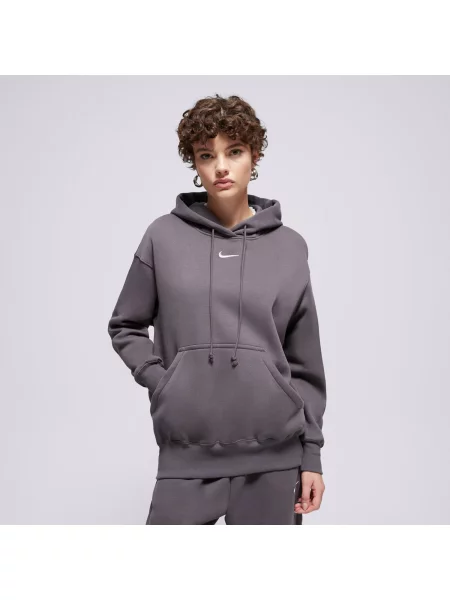 Nike Bluza Z Kapturem W Nsw Phnx Flc Os Po Hoodie szara