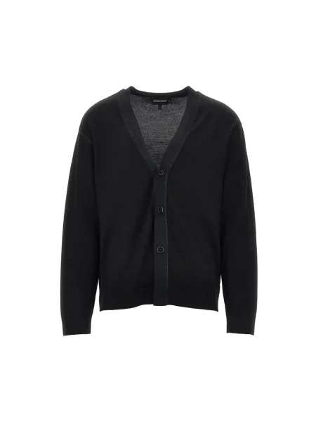 Kardigan Emporio Armani wełniany czarny