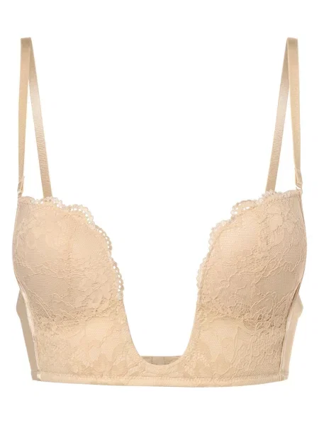 MAGIC Bodyfashion biustonosz V-Bra Lace Kobiety jednolity beżowy