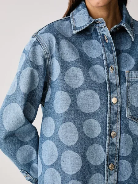 Джинсовая рубашка Marimekko