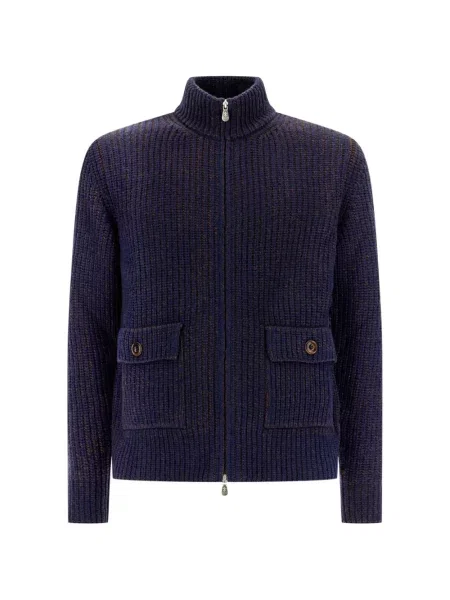 Cardigan Lorenzoni tricotate albastru