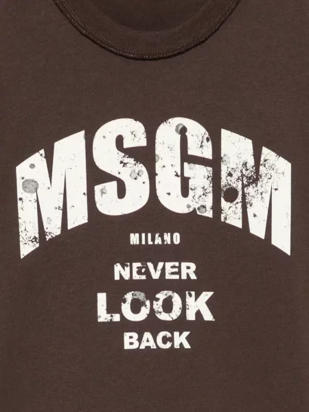 Koszulka dziecięca Msgm brązowa