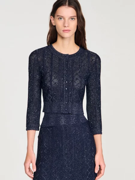 Кардиган Sandro синій