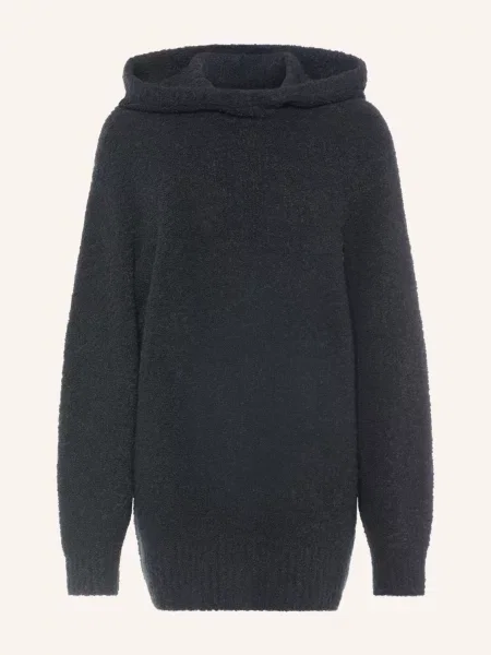 Marc Cain Pletená Mikina S Kapucí Z Alpaky black new černá