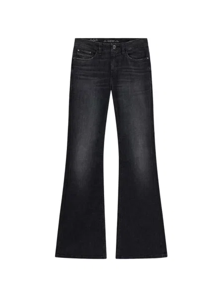 Blugi Guess cu talie joasă negru