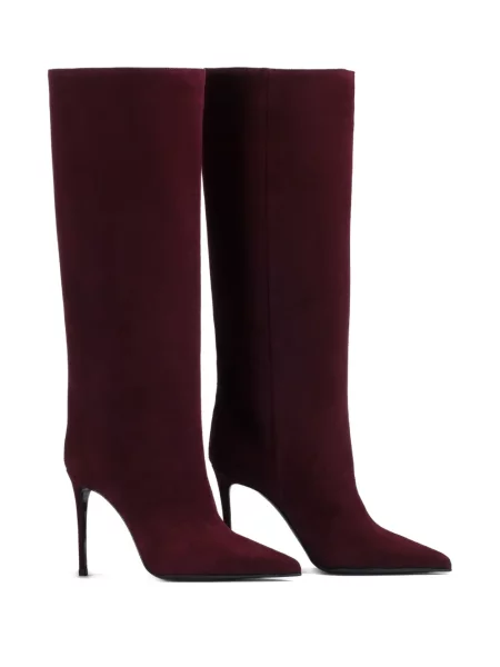 Botine Le Silla din piele de căprioară roșu