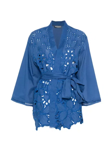 Palton Ermanno Scervino cu broderie albastru