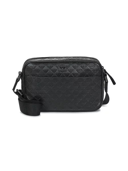 Torba crossbody Emporio Armani črna