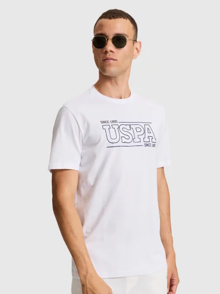 Поло U.s. Polo белое