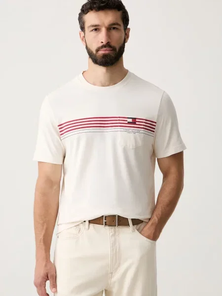 Tommy Hilfiger tricou pentru bărbați din bej