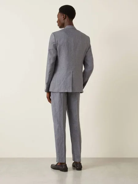 Dolce & Gabbana Marynarka Garniturowa Extra Slim Fit Z Lnu grau