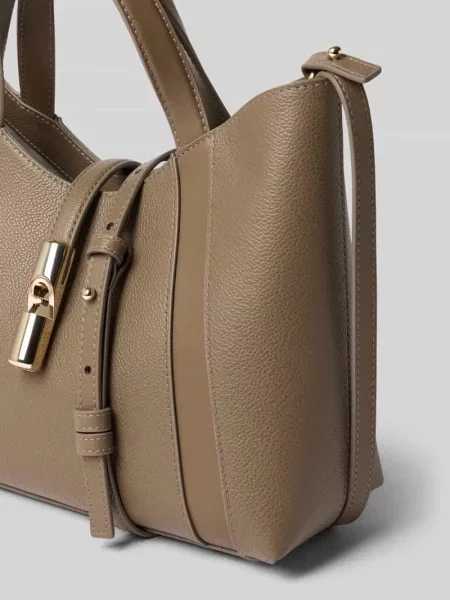 Torebka z prawdziwej skóry z detal z logo model Goccia' Furla