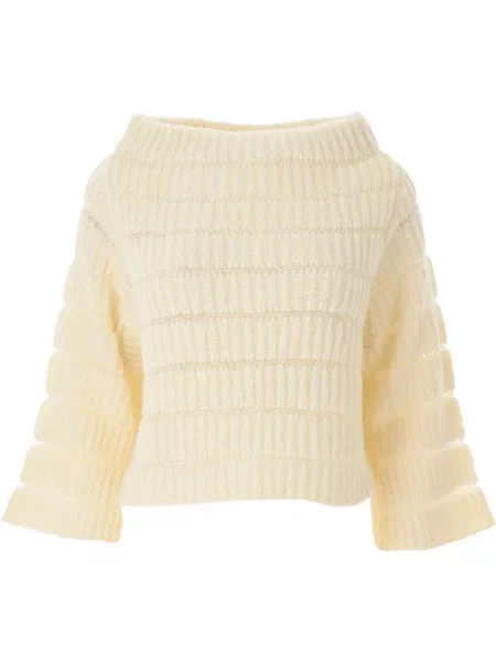 Dzianinowy sweter Liviana Conti beżowy