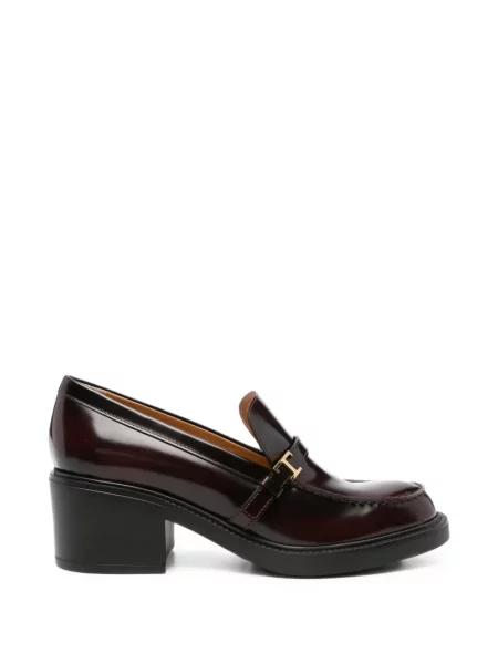 Pantofi cu toc Tod's din piele roșu