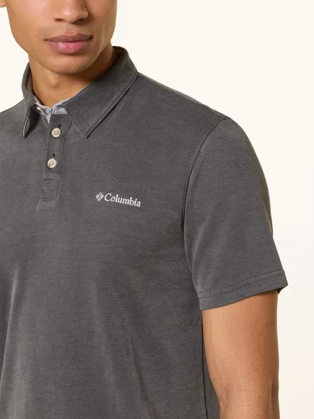 Columbia Koszulka Polo Z Jerseyu Nelson Point™ Active Fit grau