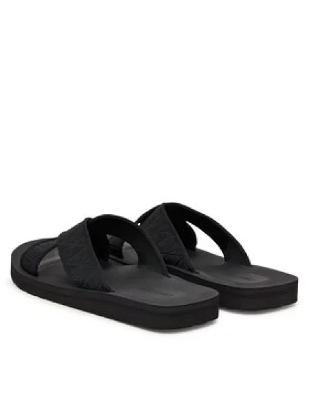 Calvin Klein Natikači Ess Diecut Xcross Wb Aop črna