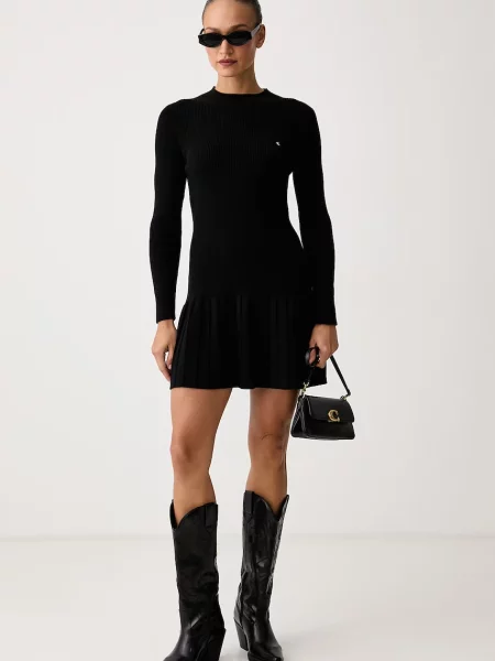 Calvin Klein Jeans rochie tricotată cu negru