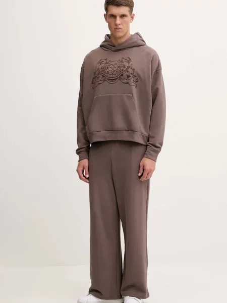 Puma bluza PUMA x RIPNDIP z kapturem z aplikacją brązowy