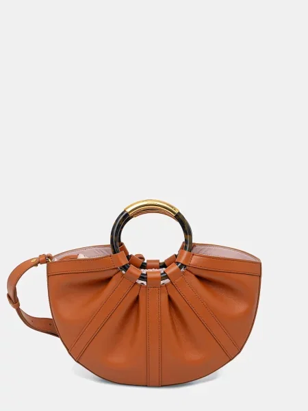 Coccinelle torebka skórzana pomarańczowa