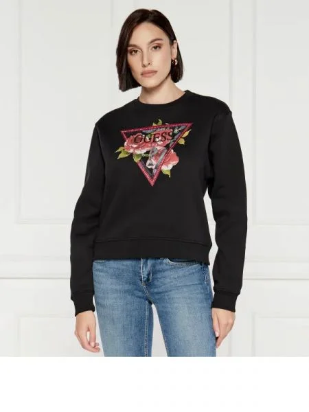 GUESS Hanorac negru
