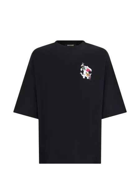 Tricou Roberto Cavalli cu imagine negru