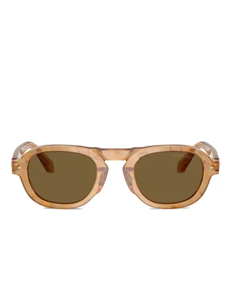 Ochelari de soare rotunzi Giorgio Armani verde