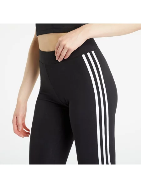 Pruhované nohavice Adidas čierna