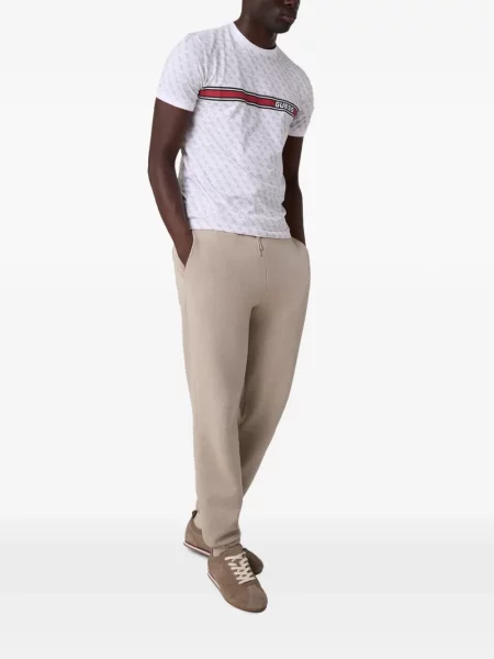 Tricou Guess cu autograf alb
