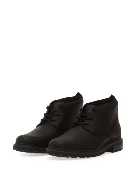 Боти до глезена Clarks с връзки с дантела черно
