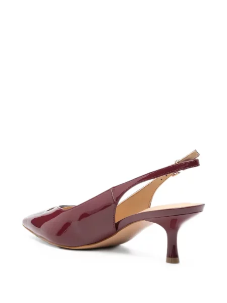 Pantofi cu toc Guess slingback cu autograf roșu