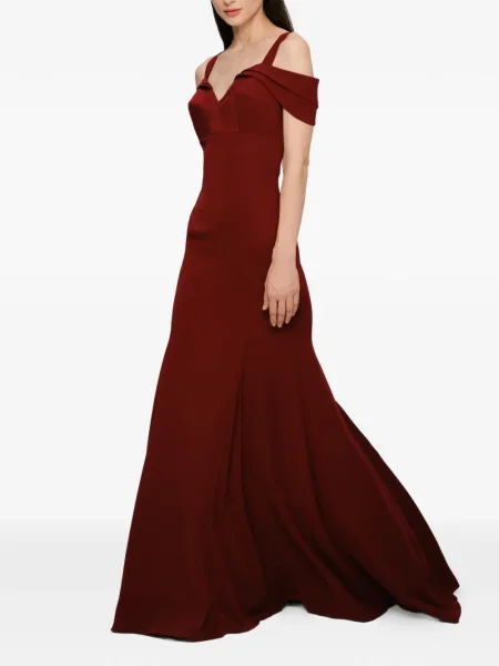 Rochie maxi Murmur de costum roșu