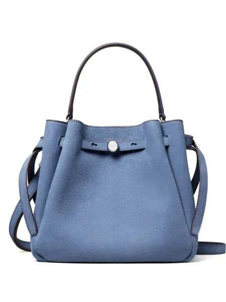 Geantă Tory Burch din nubuc albastru
