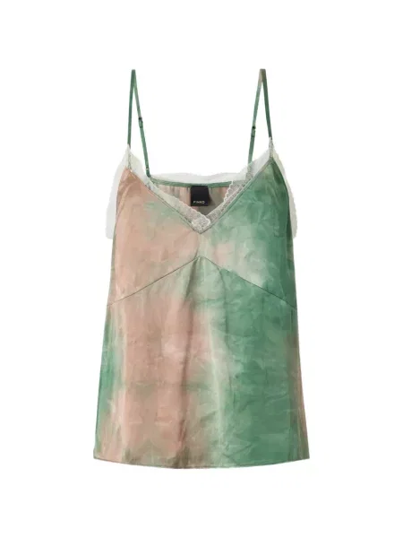 Top Pinko din satin cu gradient verde