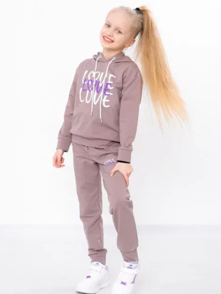 Дитячий Спортивний костюм Носи своє бавовна/поліестер рожевий