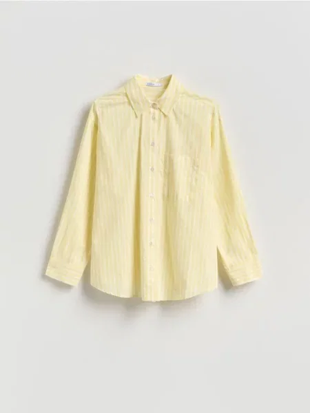 Reserved Cămașă din în dungi galben-deschis galben