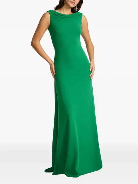Rochie maxi Tadashi Shoji de costum verde