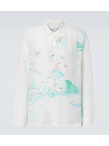 Svilena srajca Our Legacy bela