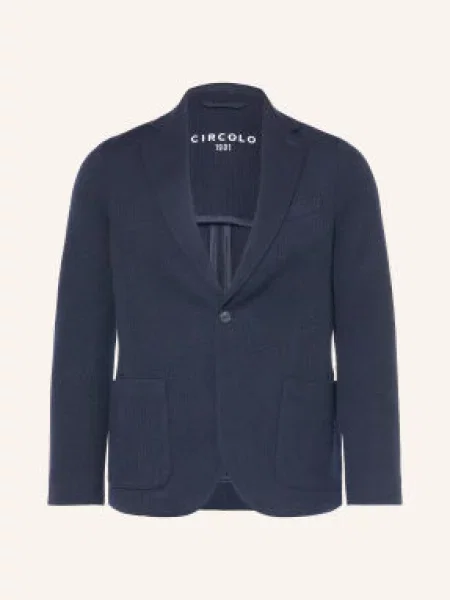 Circolo Žerzejové Sako Slim Fit tmavě modrá