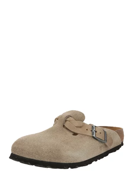 BIRKENSTOCK Saboți Boston LEVE gri taupe maro