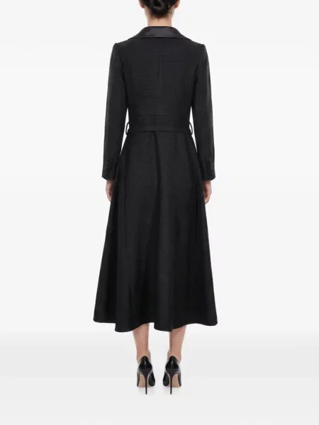Букле палто Roland Mouret на цветя черно