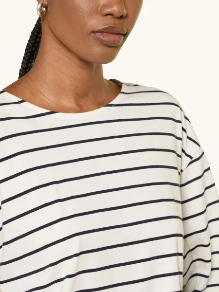 Arket Tričko S Dlouhým Rukávem režná / tmavě modrá